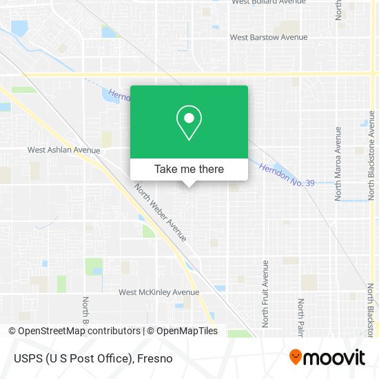 USPS (U S Post Office) map