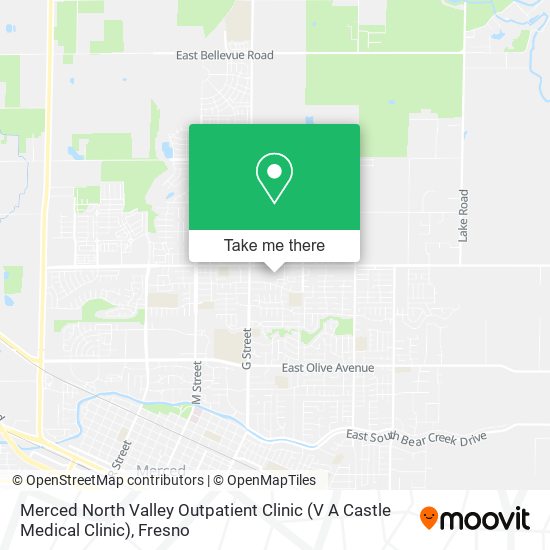 Merced North Valley Outpatient Clinic (V A Castle Medical Clinic) map