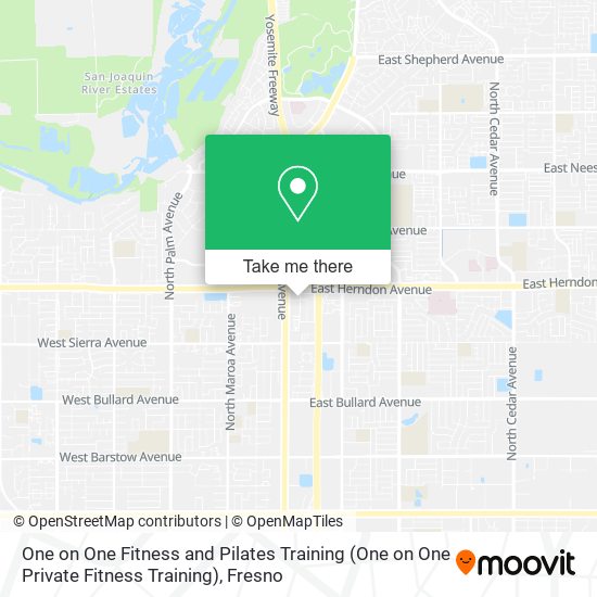 Mapa de One on One Fitness and Pilates Training (One on One Private Fitness Training)