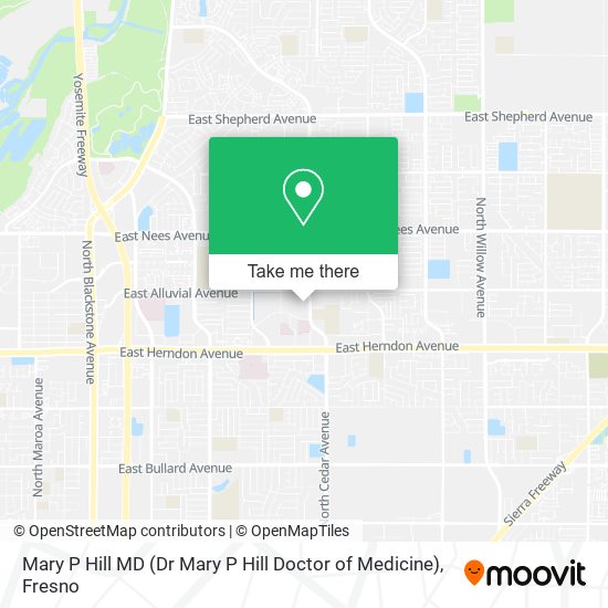 Mary P Hill MD (Dr Mary P Hill Doctor of Medicine) map