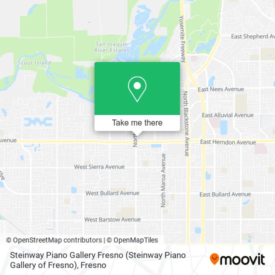 Steinway Piano Gallery Fresno map