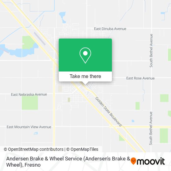 Andersen Brake & Wheel Service map