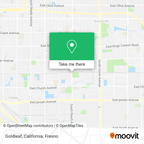 Goldleaf, California map