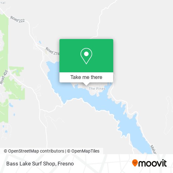 Bass Lake Surf Shop map