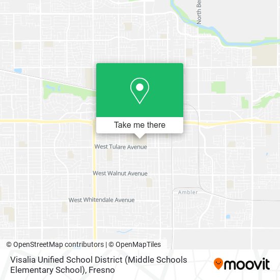 Visalia Unified School District (Middle Schools Elementary School) map