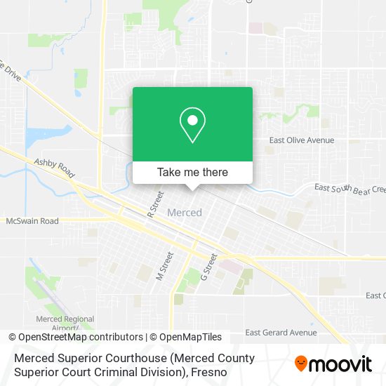 Mapa de Merced Superior Courthouse (Merced County Superior Court Criminal Division)