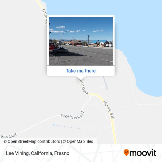 Lee Vining, California map