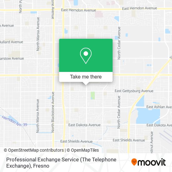 Professional Exchange Service (The Telephone Exchange) map