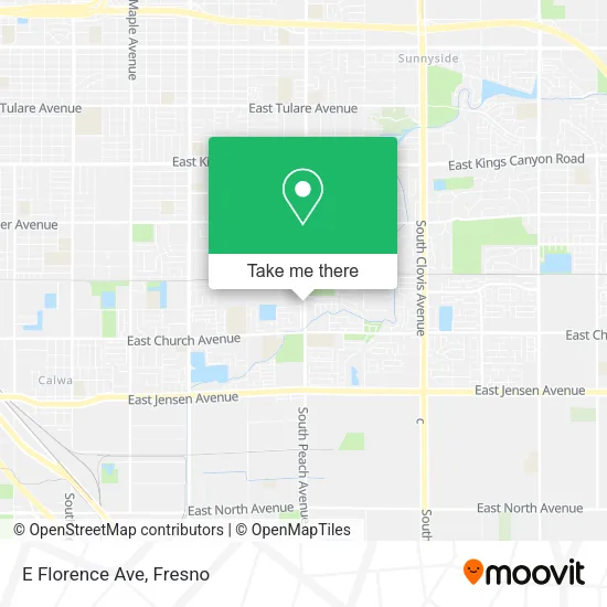 E Florence Ave map