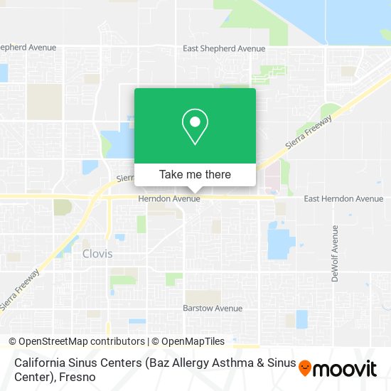 Mapa de California Sinus Centers (Baz Allergy Asthma & Sinus Center)