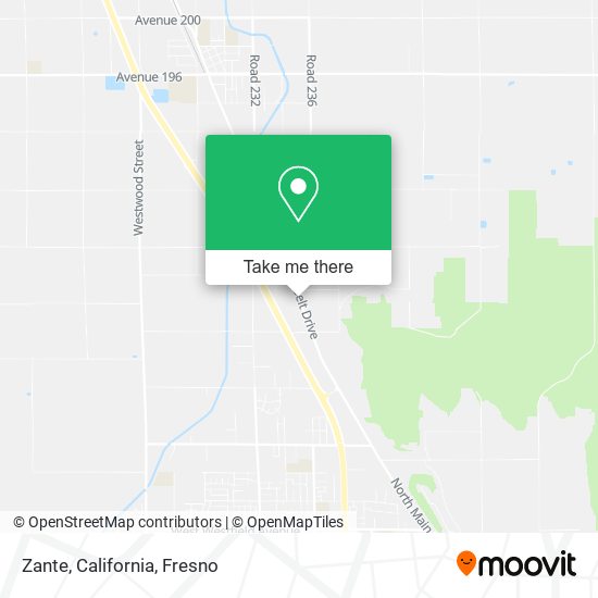 Mapa de Zante, California