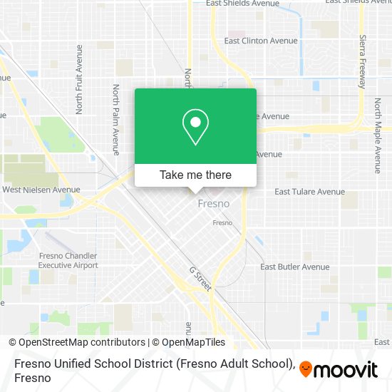 Fresno Unified School District (Fresno Adult School) map