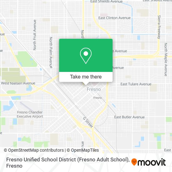 Mapa de Fresno Unified School District (Fresno Adult School)