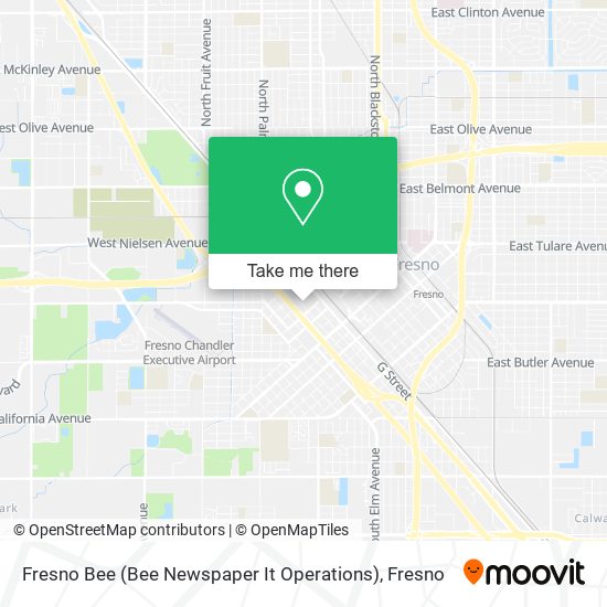 Fresno Bee (Bee Newspaper It Operations) map