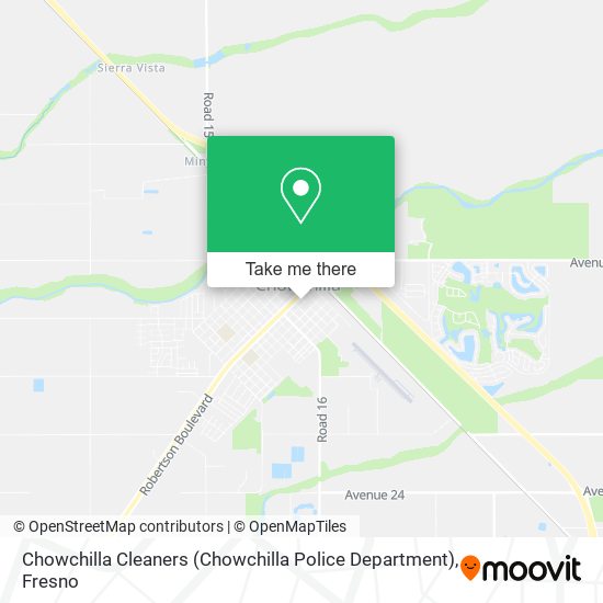 Mapa de Chowchilla Cleaners (Chowchilla Police Department)