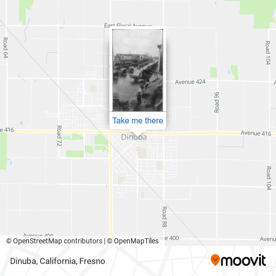 Dinuba, California map