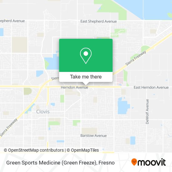 Green Sports Medicine (Green Freeze) map