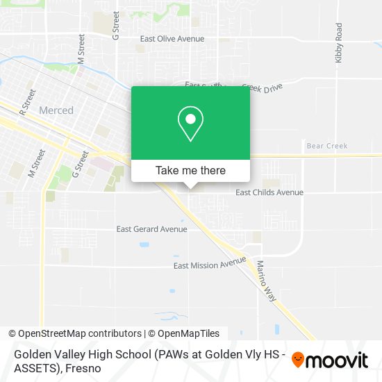 Golden Valley High School (PAWs at Golden Vly HS - ASSETS) map