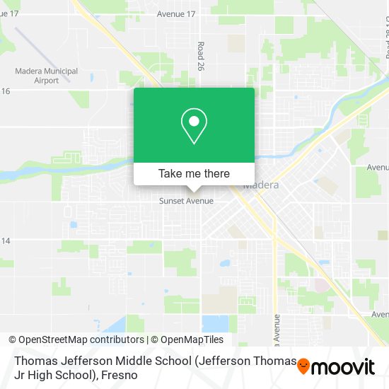 Mapa de Thomas Jefferson Middle School (Jefferson Thomas Jr High School)