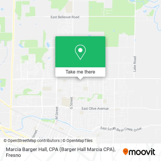 Mapa de Marcia Barger Hall, CPA