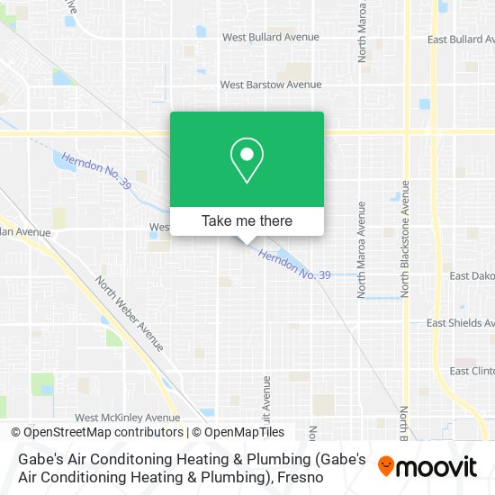 Gabe's Air Conditoning Heating & Plumbing map