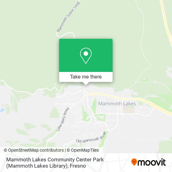 Mapa de Mammoth Lakes Community Center Park (Mammoth Lakes Library)
