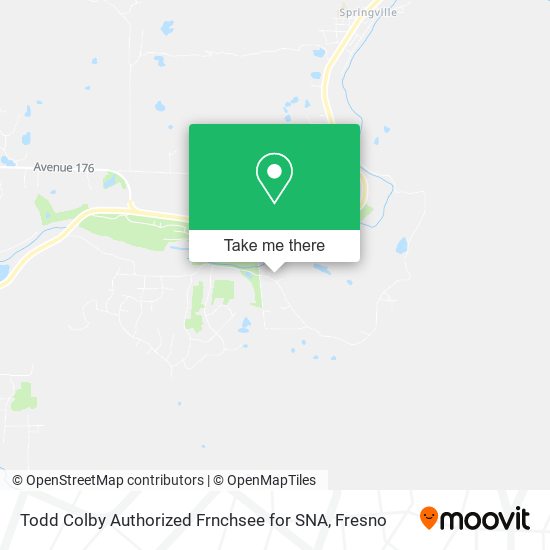 Mapa de Todd Colby Authorized Frnchsee for SNA