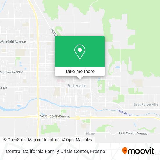 Central California Family Crisis Center map