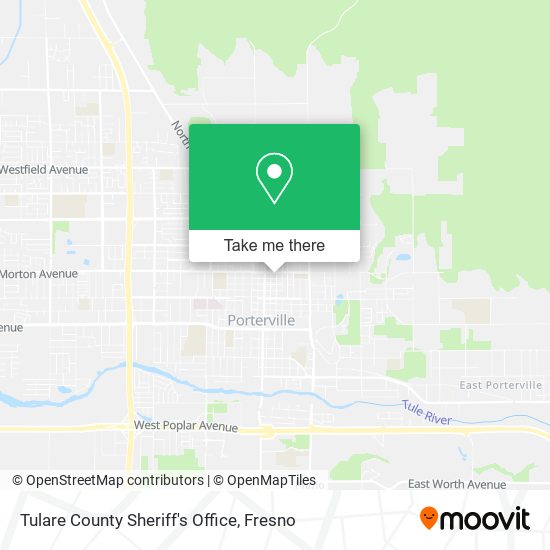 Tulare County Sheriff's Office map