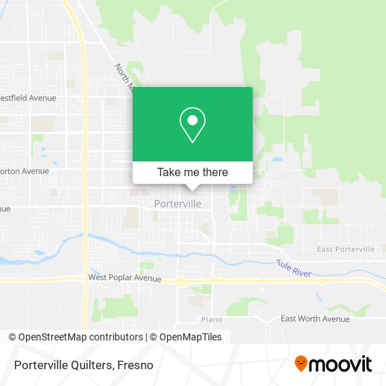 Porterville Quilters map