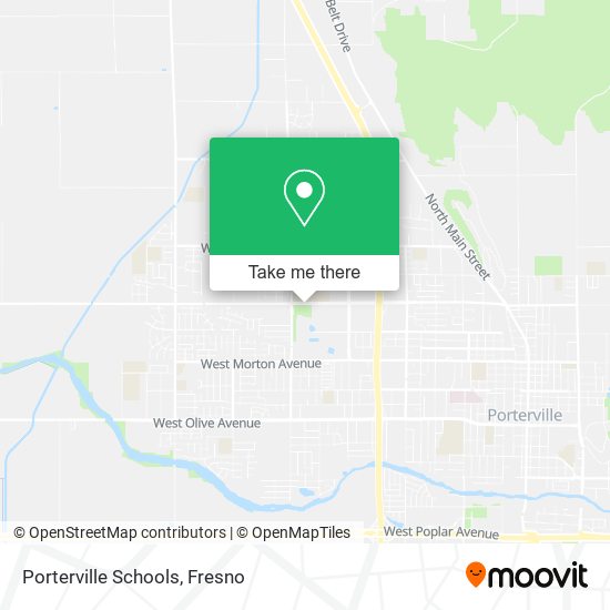 Mapa de Porterville Schools