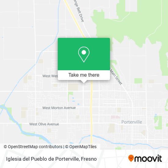 Iglesia del Pueblo de Porterville map