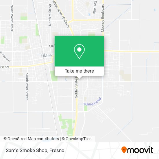 Sam's Smoke Shop map