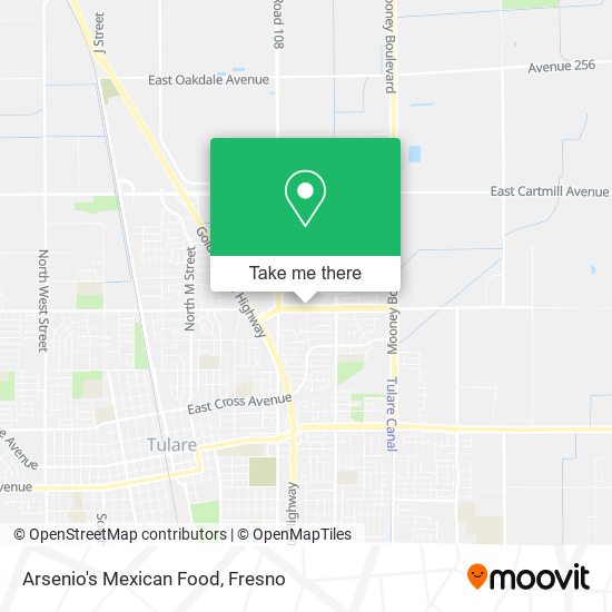 Arsenio's Mexican Food map