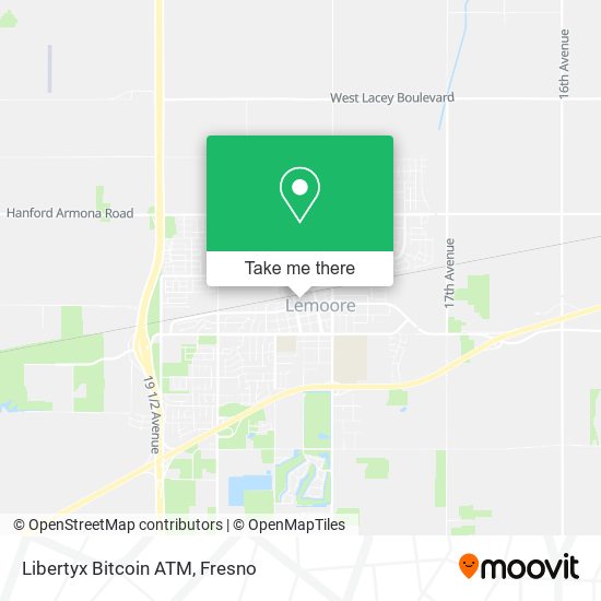 Mapa de Libertyx Bitcoin ATM