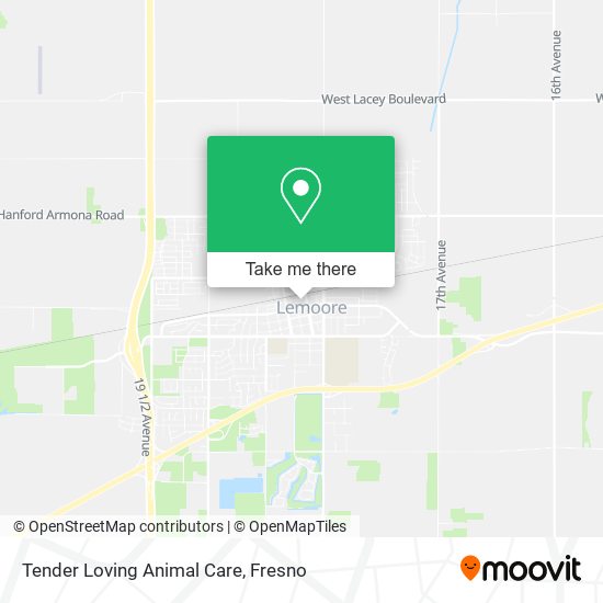 Tender Loving Animal Care map