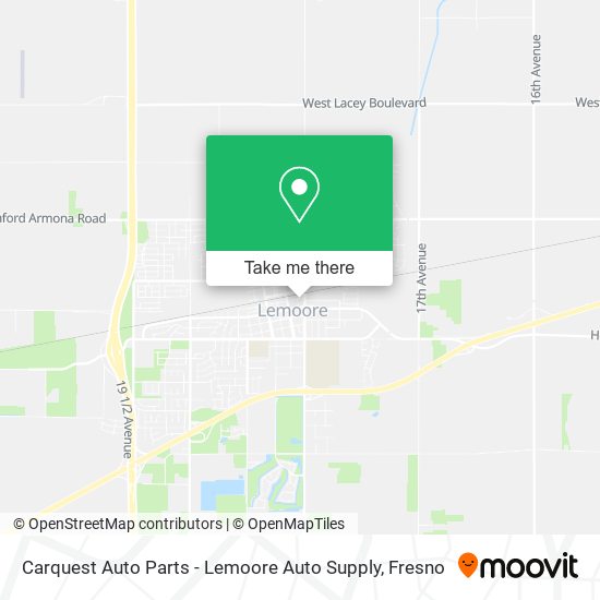 Mapa de Carquest Auto Parts - Lemoore Auto Supply