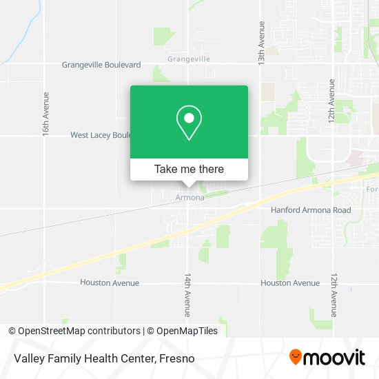 Valley Family Health Center map