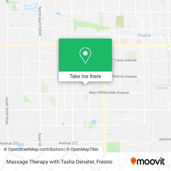 Massage Therapy with Tasha Deruiter map