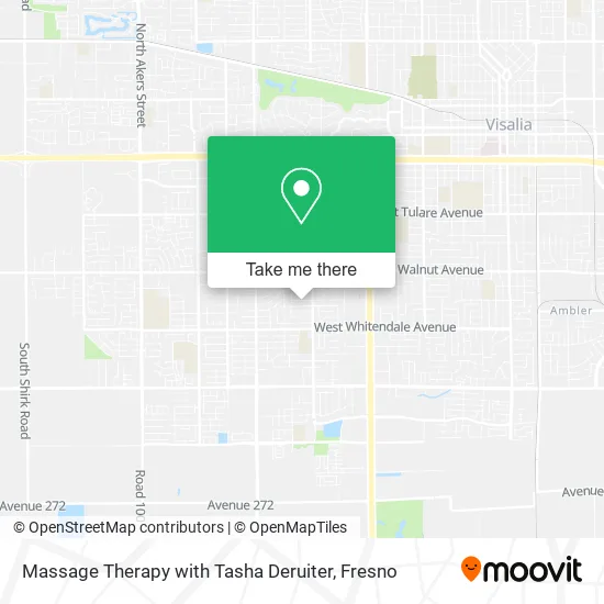 Massage Therapy with Tasha Deruiter map