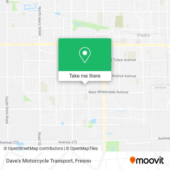 Dave's Motorcycle Transport map