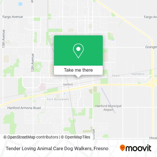 Mapa de Tender Loving Animal Care Dog Walkers