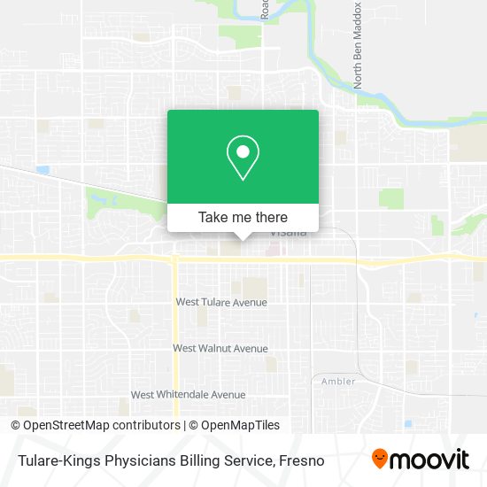 Mapa de Tulare-Kings Physicians Billing Service