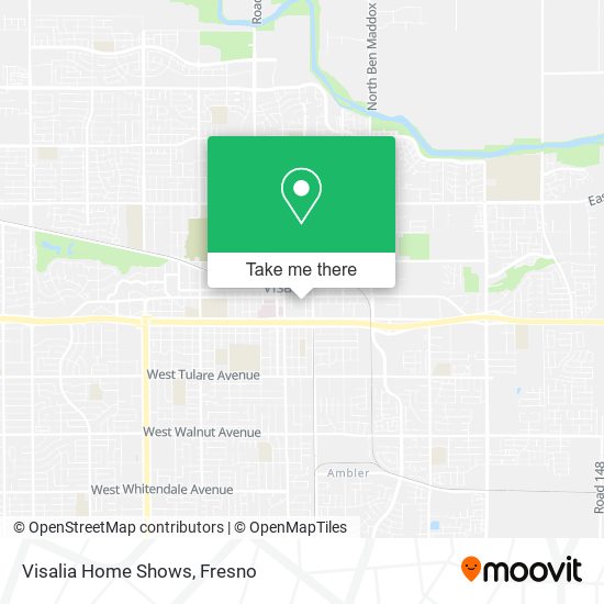 Visalia Home Shows map