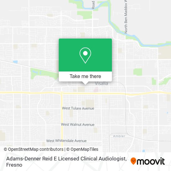 Adams-Denner Reid E Licensed Clinical Audiologist map