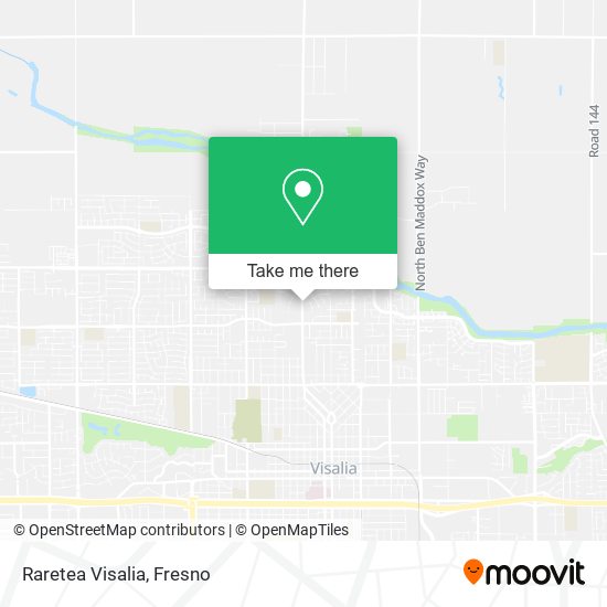 Raretea Visalia map