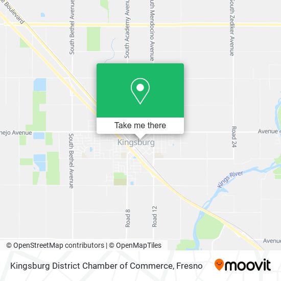 Mapa de Kingsburg District Chamber of Commerce