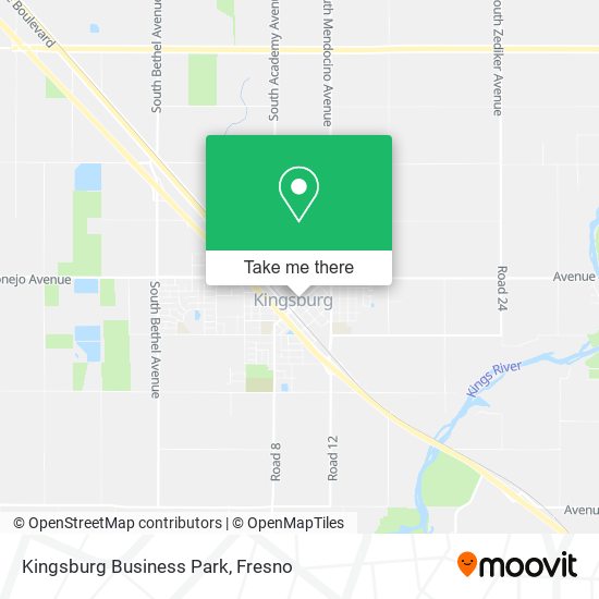 Mapa de Kingsburg Business Park