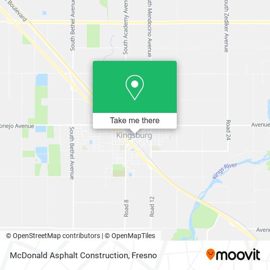 McDonald Asphalt Construction map