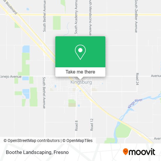 Boothe Landscaping map